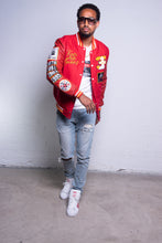 Load image into Gallery viewer, Wool &amp; Leather Varsity Jacket
